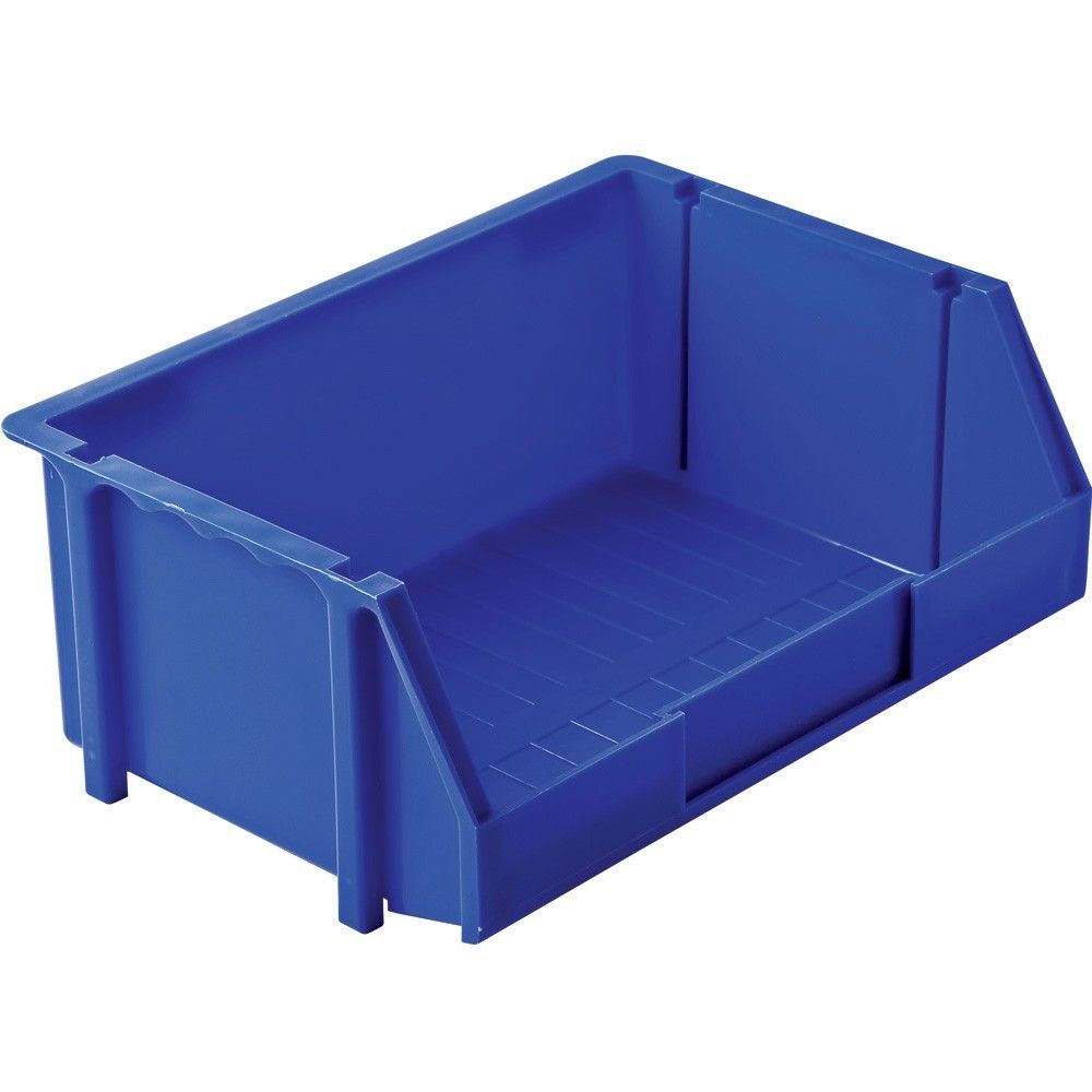 Stack-On BIN-8 Medium Parts Storage Organizer Bin, Blue