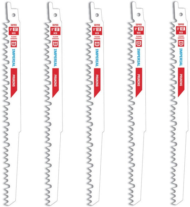 Imperial Blades IBPR9-5 Reciprocating Saw Blades, 9", White