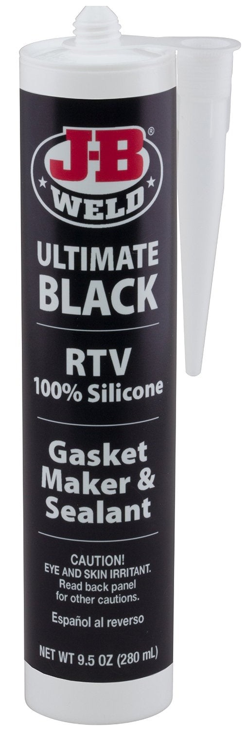 J.B.Weld 32929 Ultimate Black RTV Silicone Gasket Maker and Sealant, 9.5 Oz