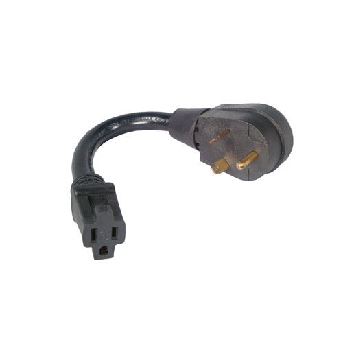 US Hardware RV-802B Pigtail Adapter,  30Amp To 15Amp