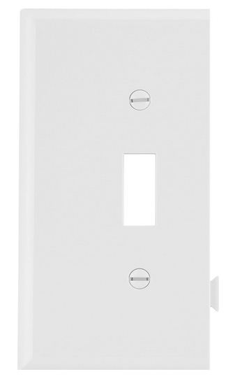 Cooper Wiring STE1W Snap Toggle Switch End Plate, White
