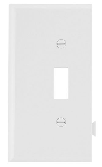 Cooper Wiring STE1W Snap Toggle Switch End Plate, White