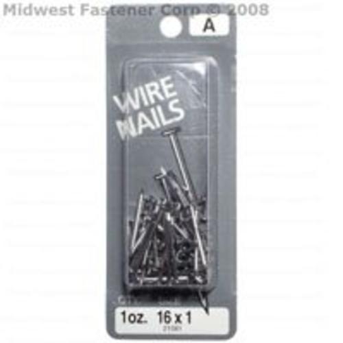 Midwest 21581 Wire Nails, 16 x 1