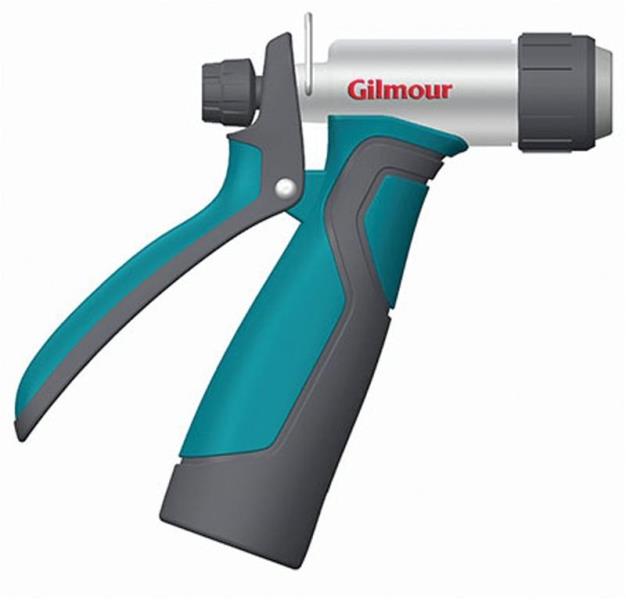 Gilmour 301GCR Medium-Duty Metal Rear Trigger Nozzle, Adjustable Tip