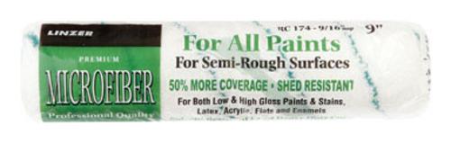 Linzer RC174-9 Microfiber Paint Roller Cover, 9" X 9/16" Nap