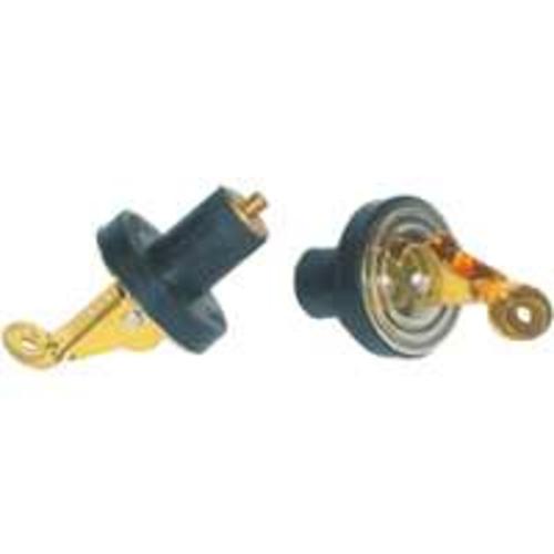 United States Hardware M-029C Brass Handle Bailer Plug, 1/2"