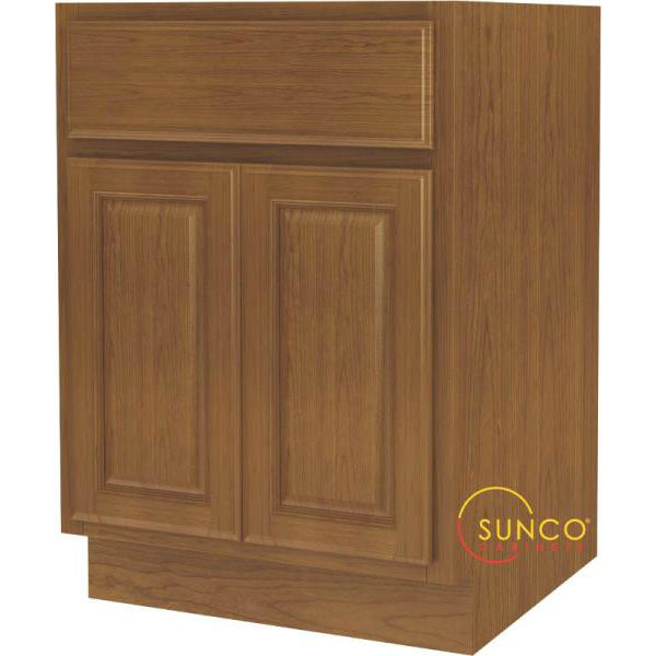 Sunco B24RT-B 2-Door Wide Base Cabinet, 24"