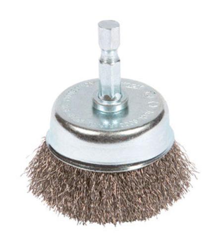 Forney 72730 Mounted Fine Wire Crimp Cup Brush, 2 "