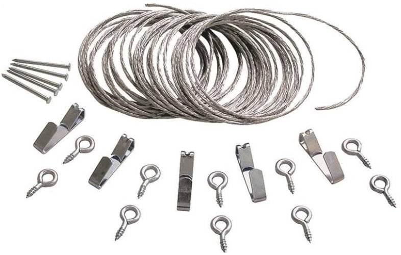 Prosource PH-121127-PS Picture Hanging Kit, Zinc Plated