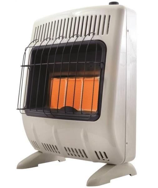 Mr Heater F299821 Vent-Free Radiant Natural Gas Heater w/Thermostat, 20000 BTU