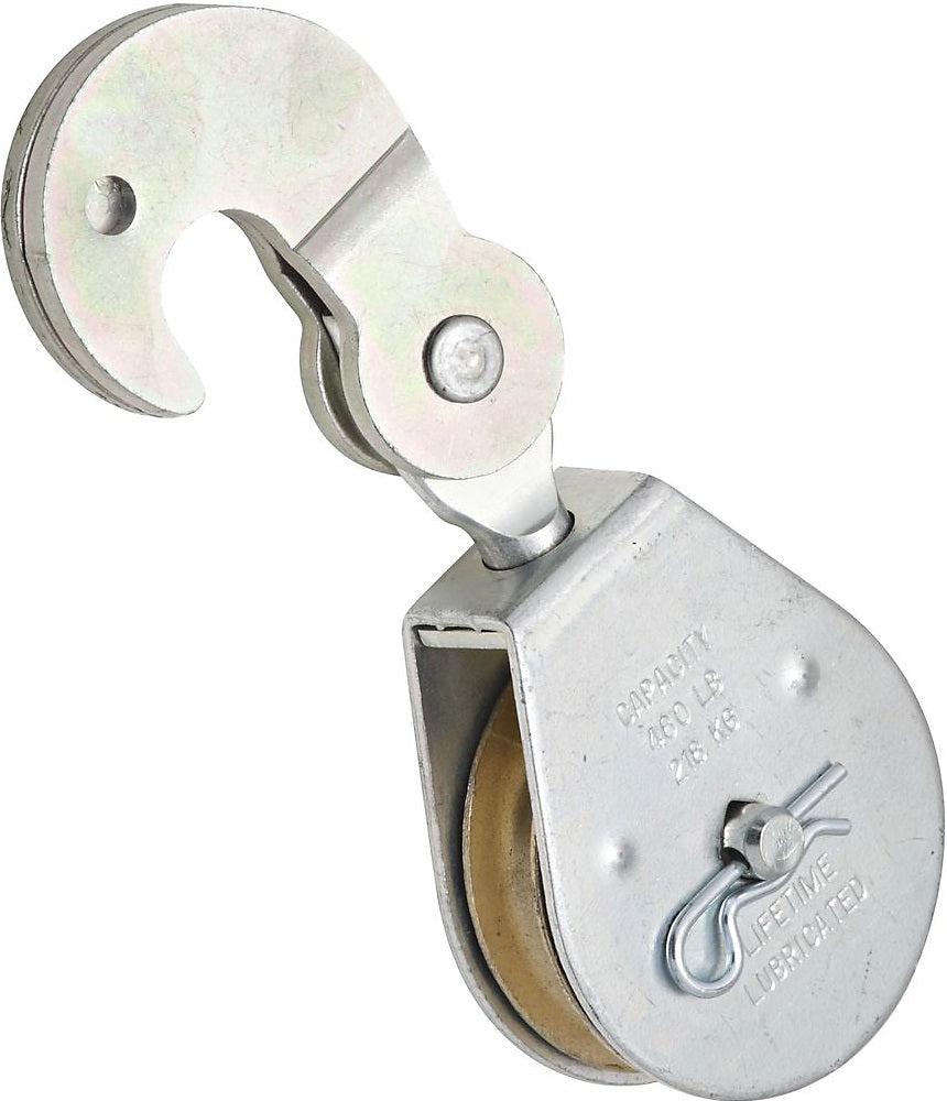 National Hardware N225-581 3215BC Swivel Hook Single Pulleys, 2", Zinc plated