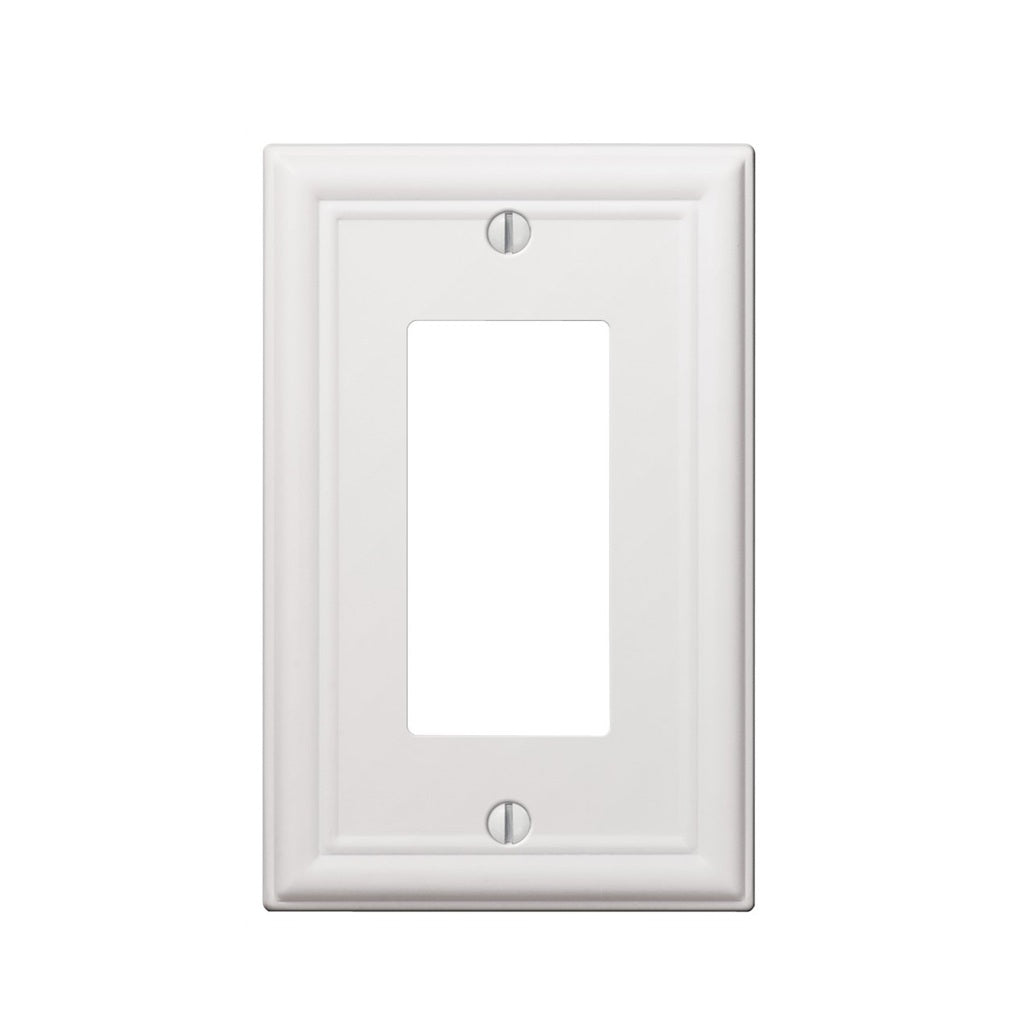 AmerTac 149RW 1-Gang Rocker/GFCI Wallplate, Chelsea White