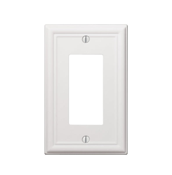 AmerTac 149RW 1-Gang Rocker/GFCI Wallplate, Chelsea White
