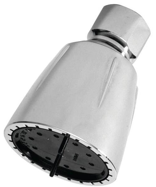 Danco 80480 Shower Head, Plastic, Chrome, 1/2"
