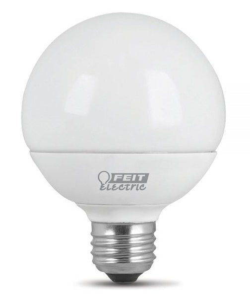 Feit Electric G2560/850/10KLED/3 Daylight Non-Dimmable LED Light Bulb, 8.5 W
