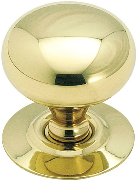 Amerock BP543 Allison Cabinet Knob With Backplate, Polished Brass