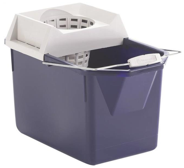 Rubbermaid 619400STL Mop Bucket With Wringer Combo, 15 Quart