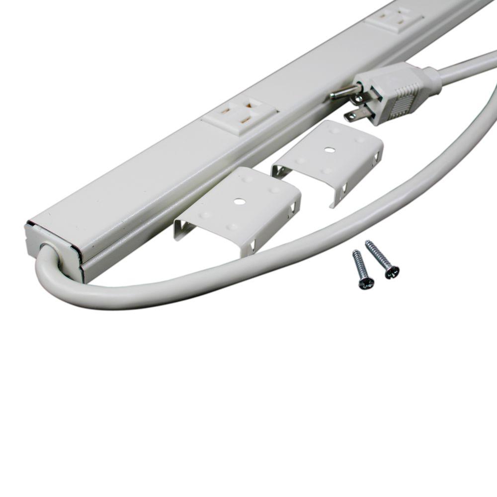 Wiremold PM48C PlugMold 8 Outlet Strip, 6'
