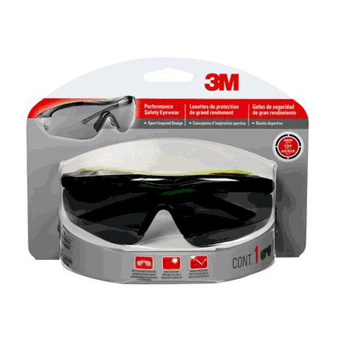 3M 47071-HT6 Multi-Purpose Anti-Fog Safety Eyewear, Gray Lens