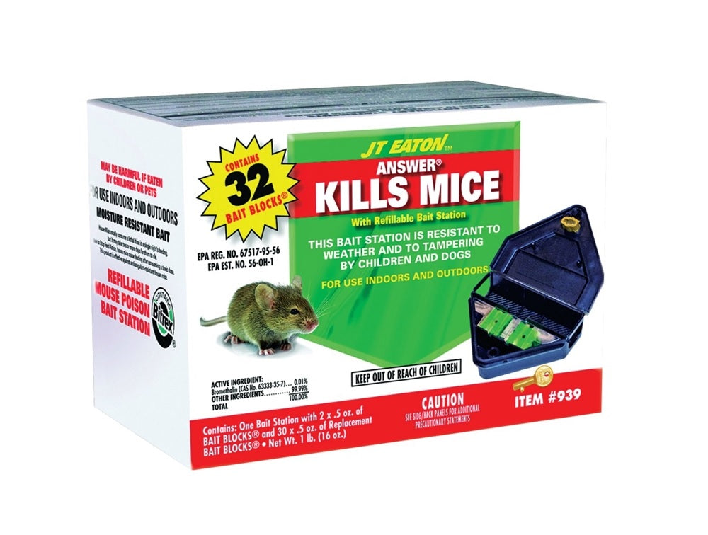 J.t.Eaton 939 Refillable Mouse Bait Station, 1 Lb