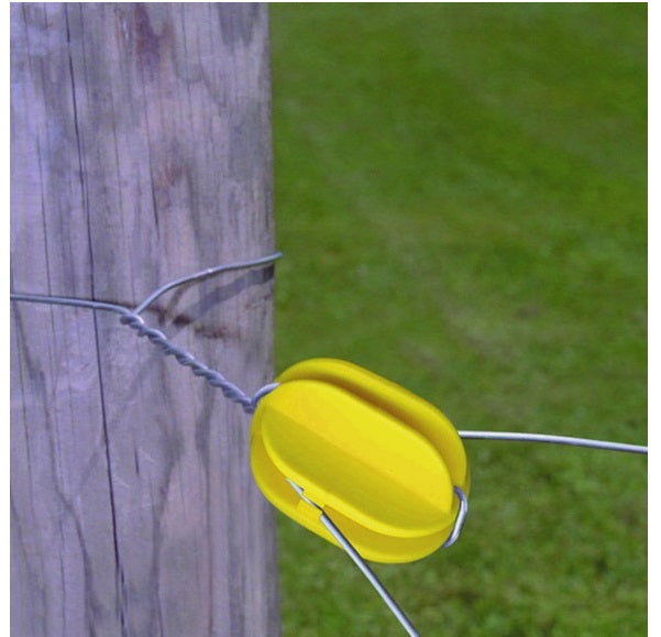 Fi-Shock ICY-FS Electric Fence Insulator, Yellow