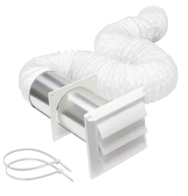 Lambro 264W Louver Hood Kit, 4" x 5', White
