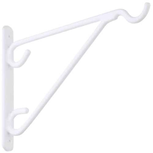 Stanley Hardware 274-548 Outdoor Brackets, White Vinyl Coated, 8"