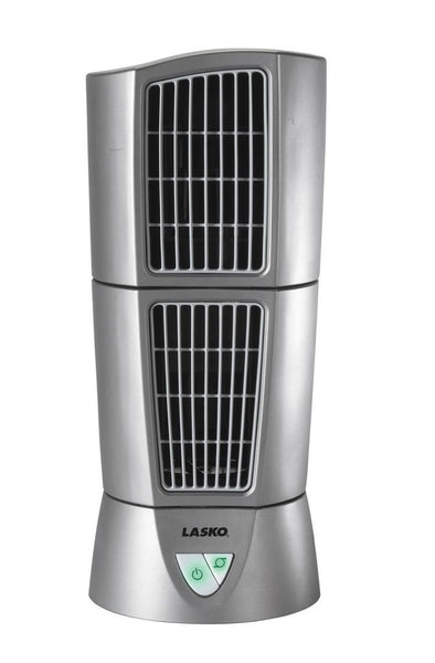 Lasko 4910 Desktop Wind Tower Fan, 14", 3 Speed, Gray