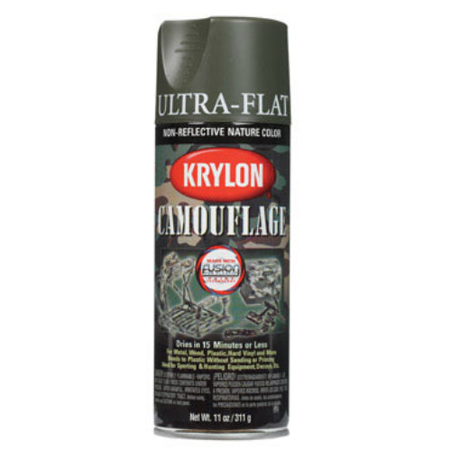 Krylon K04293777 Camouflage Spray Paint, 11 Oz, Olive