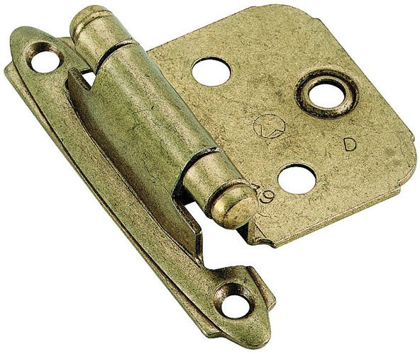 Amerock BPR3429BB Self-Closing Hinge, Burnished Brass