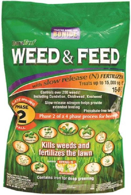 Bonide 60425 Weed & Feed With Fertilizer, 15000 Sq Ft