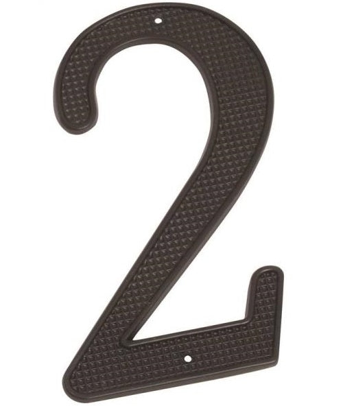 Prosource N-012-PS House Number #2, 4", Black