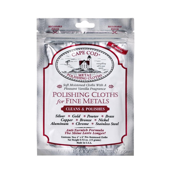 Cape Cod 88821 Metal Polishing Cloths, 4 Inch x 6 Inch