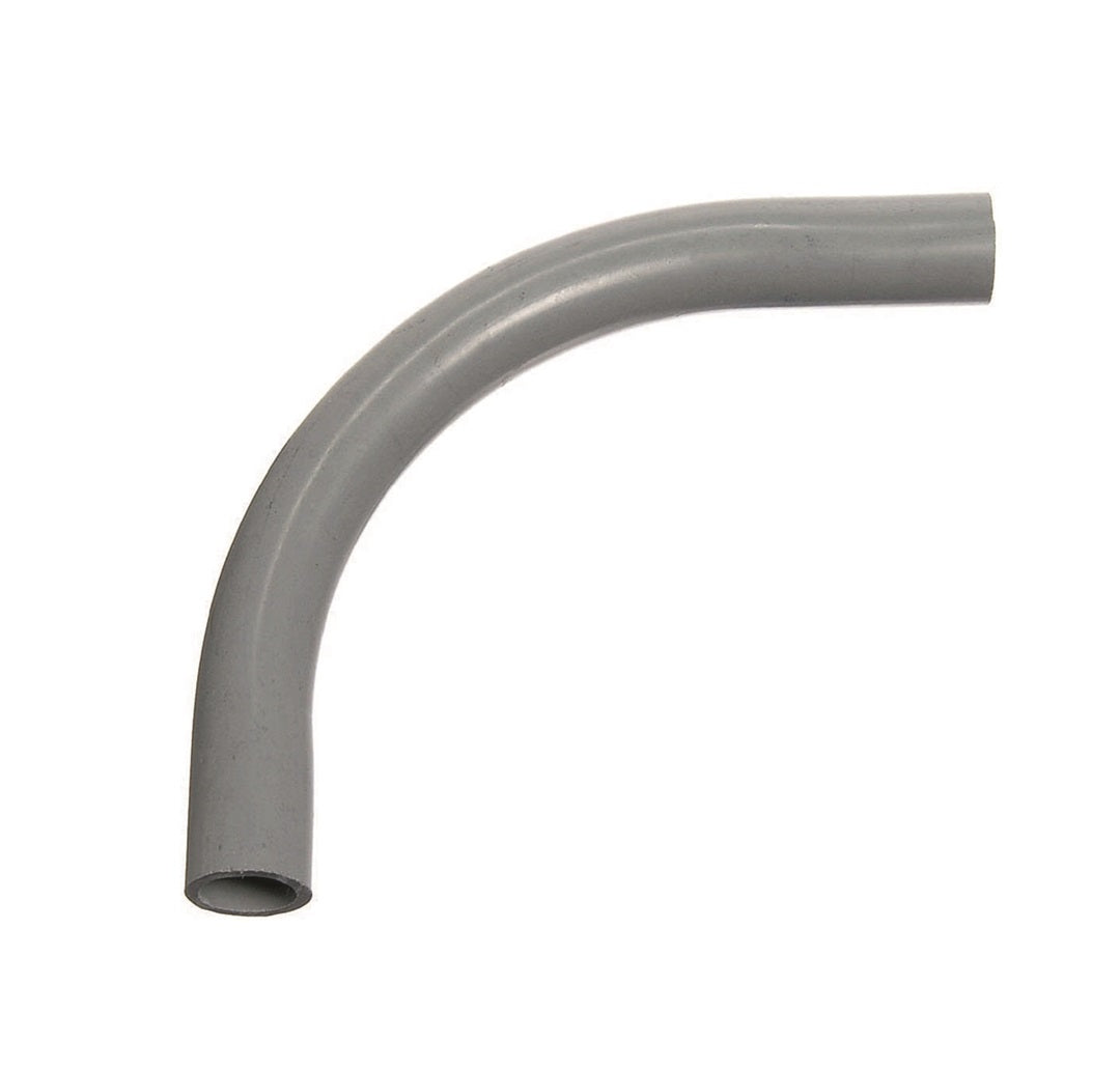 Carlon UA9DL 90 Degree Angel Conduit Elbow, PVC, Grey