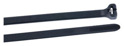 Gardner Bender 46-415UVB Ultraviolet Standard Double Lock Cable Ties, Black, 15-1/4"L x .31"W