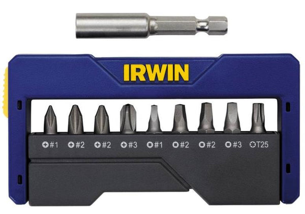 Irwin 1866979 10 Piece Pocket Forged Insert Bit Set