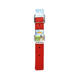 Westminster Pet 7N14134 Ruffin' It Double Thick Large Big Dog Collar Metal Buckle, Nylon, 28"