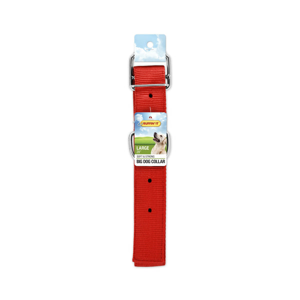 Westminster Pet 7N14134 Ruffin' It Double Thick Large Big Dog Collar Metal Buckle, Nylon, 28"