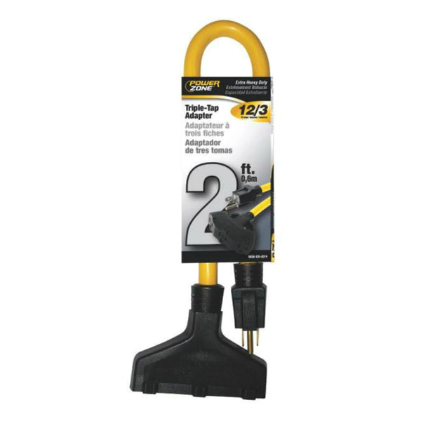 Power Zone ORAD50802 Extension Cords, Yellow