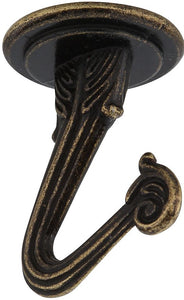 National Hardware N249-581 V154 Swag Hook, 1-1/2", Antique Brass
