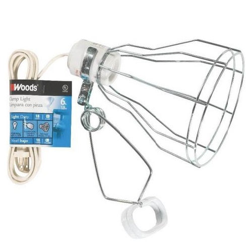 Woods 0324 Brooder and Heat Clamp Light, 150 Watts, 125 Volt