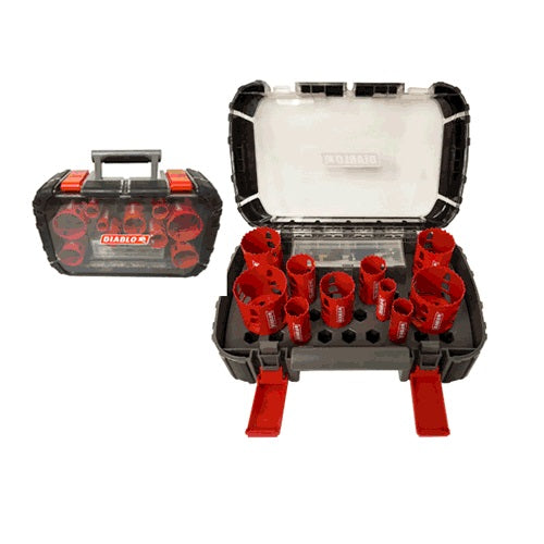 Diablo DHS14SGP Hole Saw Set, 14 Piece