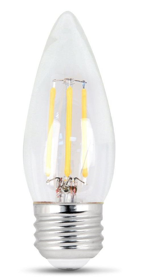 Feit Electric BPETC60/850/LED/2 Dimmable Torpedo Tip LED Bulbs, 120V, 6 W