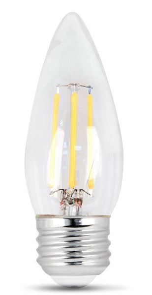Feit Electric BPETC60/850/LED/2 Dimmable Torpedo Tip LED Bulbs, 120V, 6 W