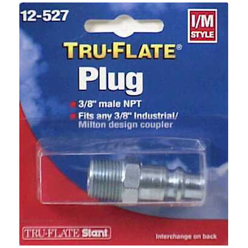 Tru-Flate 12527 Air Quick Male Plug 3/8"