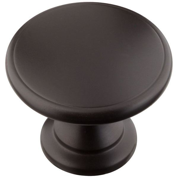 National Hardware N331-595 Cabinet Hardware Knob, Oil Rubbed Bronze, 1-3/4" Dia