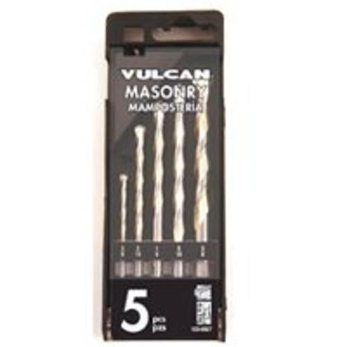 Vulcan 809850OR Masonry Drill Bit Set, 3/16"-1/2"