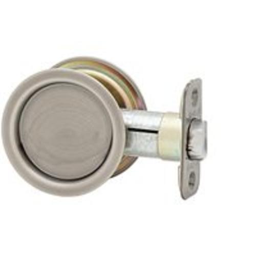 Kwikset 33415A RND Round Hall/Closet Pocket Door Lock in Antique Nickel