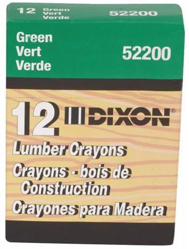 Dixon 52200 Green Lumber Crayon, Green
