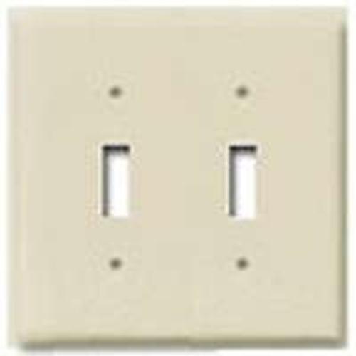 Cooper Wiring PJ2A 2G Toggle Plate - Almond
